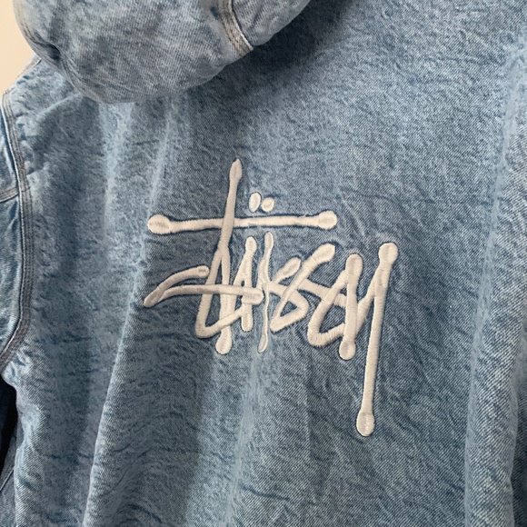 Stussy Denim Zip Down Jacket - Picture 5 of 9